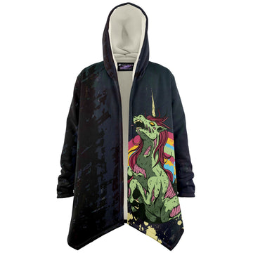 Zombie Unicorn Microfleece Cloak